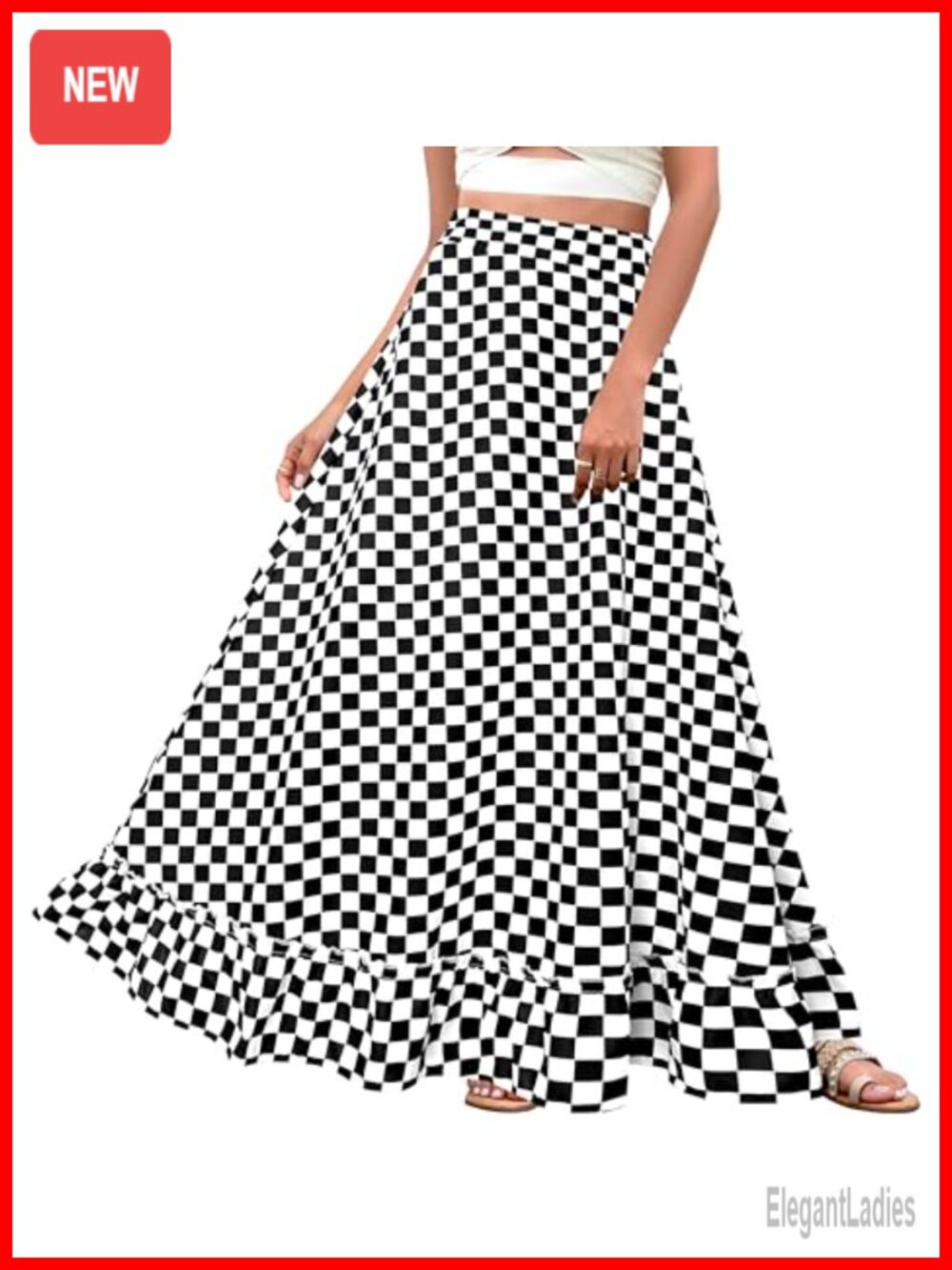 Plus Size Maxi Skirt Vintage High Waist Long Flowy A-Line with Pockets